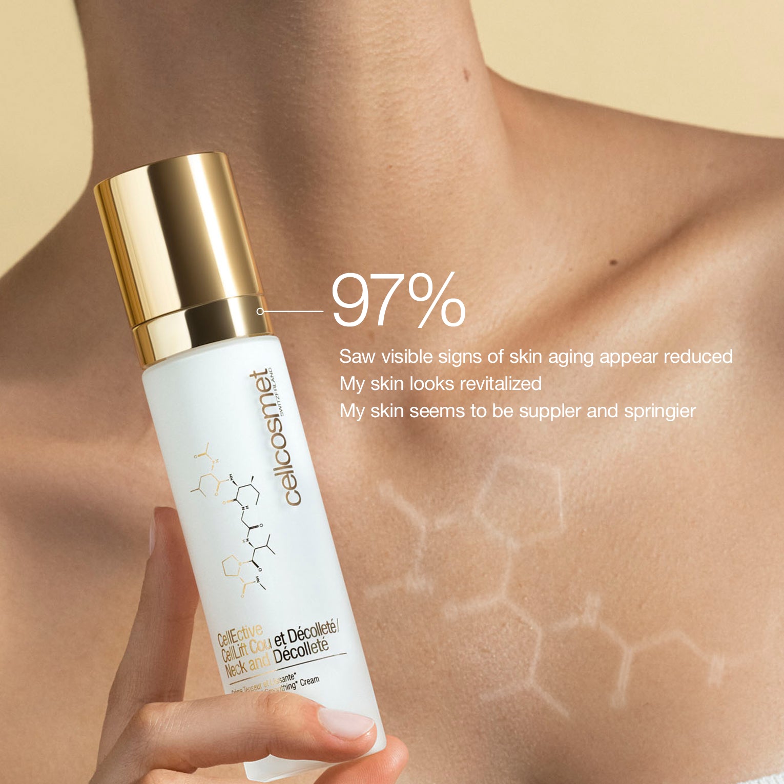 CellLift Neck and Decollete- 97% saw visible signs of aging appear reduced.