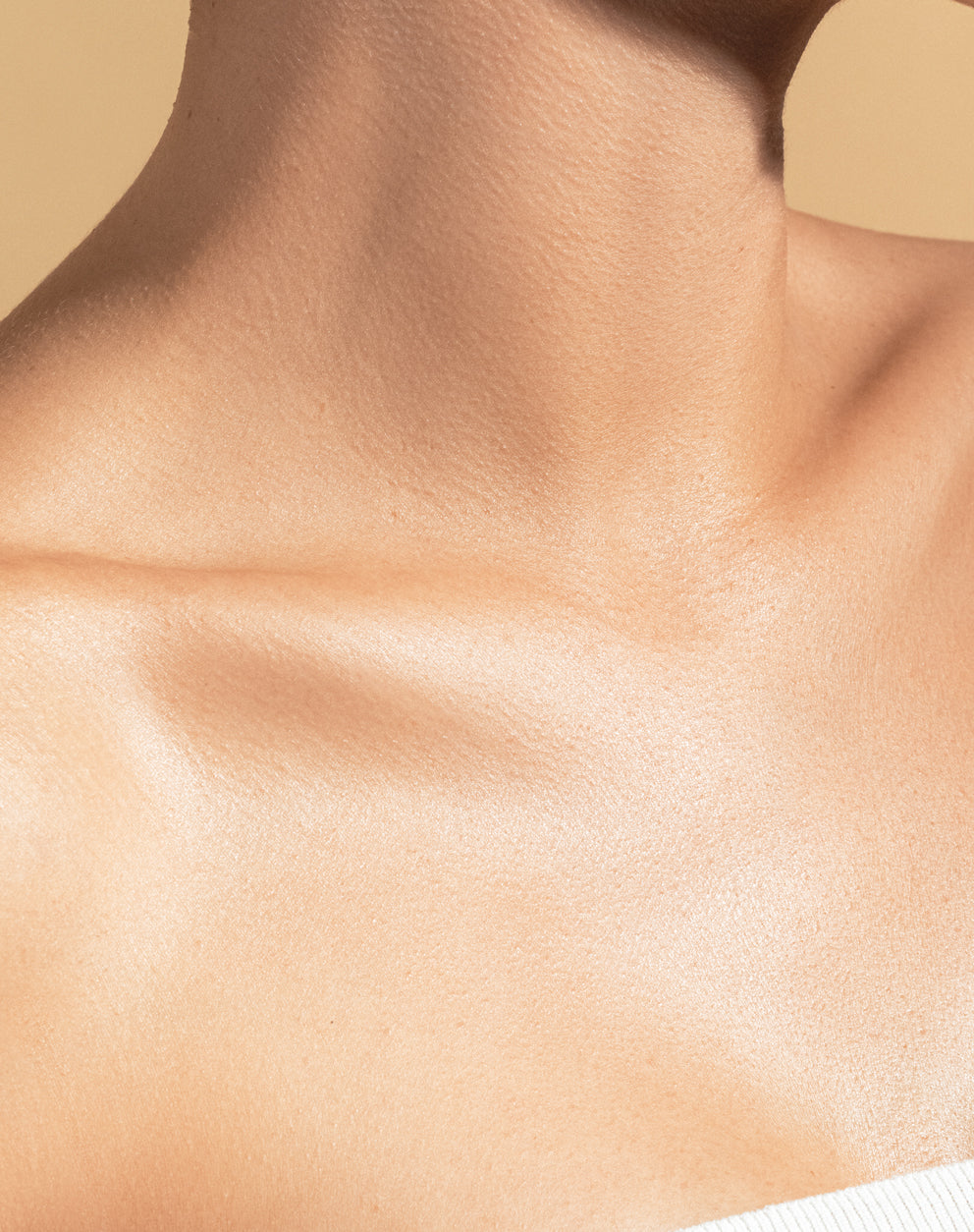 Smooth and youthful looking neck.